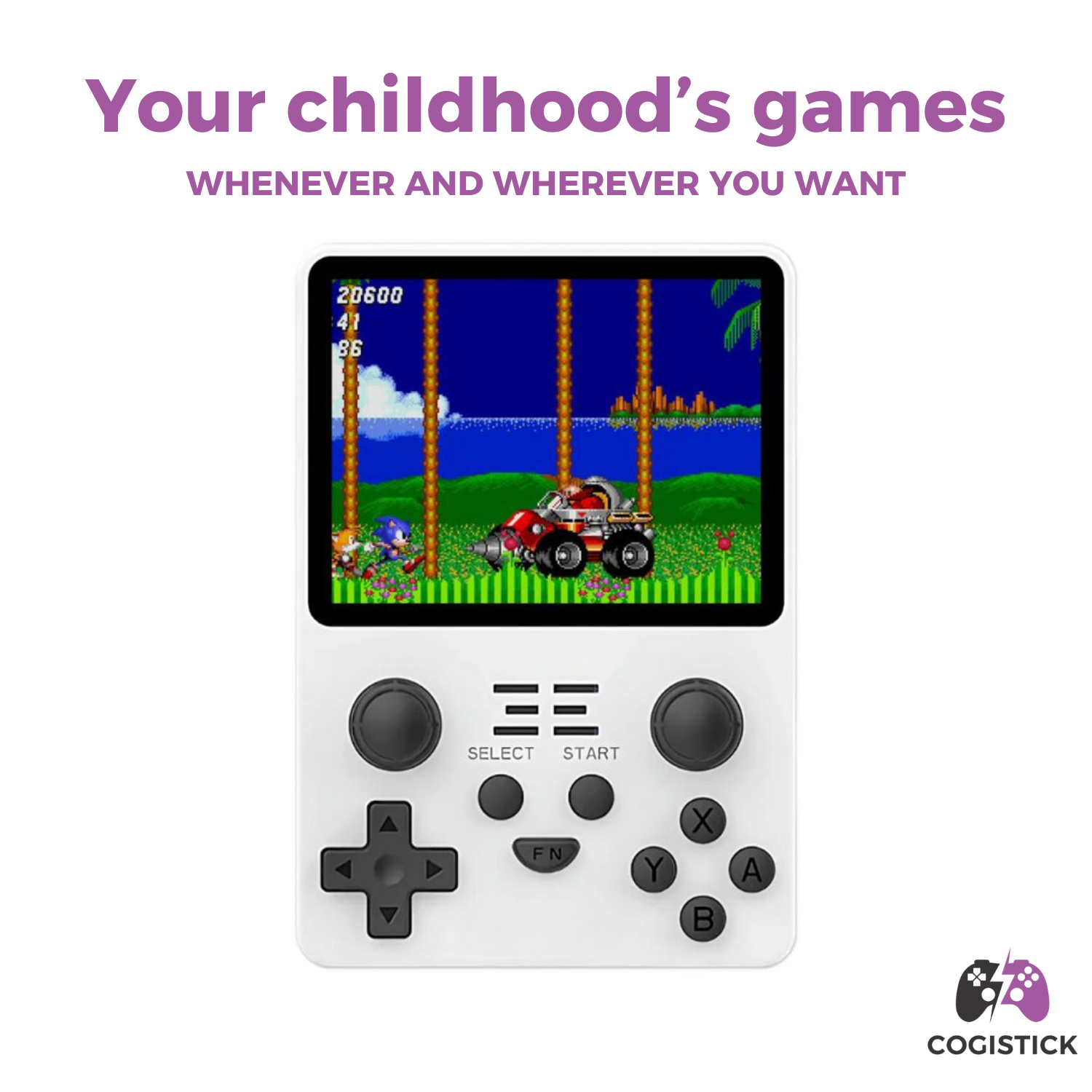 Cogistick pocket retro - 20 000 games included